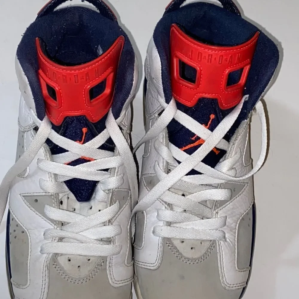 Jordan Air 6 Retro Tinker- Size 6.5Y USA 384664-104 Size 6.5Y Junior Shoes